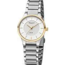 REGENT Damen Armbanduhr Analog Metallarmband silber