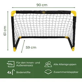 Umbro Fußballtor Schwarz/Gelb 90 x 59 x 61 cm