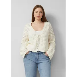 QS Strickjacke beige 52