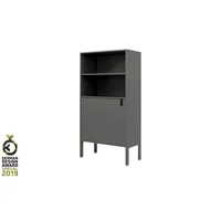 Möbel Kraft Highboard ¦ grau ¦ Maße (cm): B: