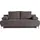 werk2 Schlafsofa »Troya«, 2-Sitzer Sofa und Schlafcouch mit Federkern & Bettkasten braun
