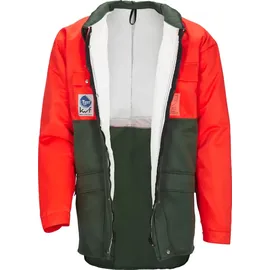 KOX Woodix Schnittschutzjacke mit Bauchschutz SignalOrange/Grün Größe 50/52