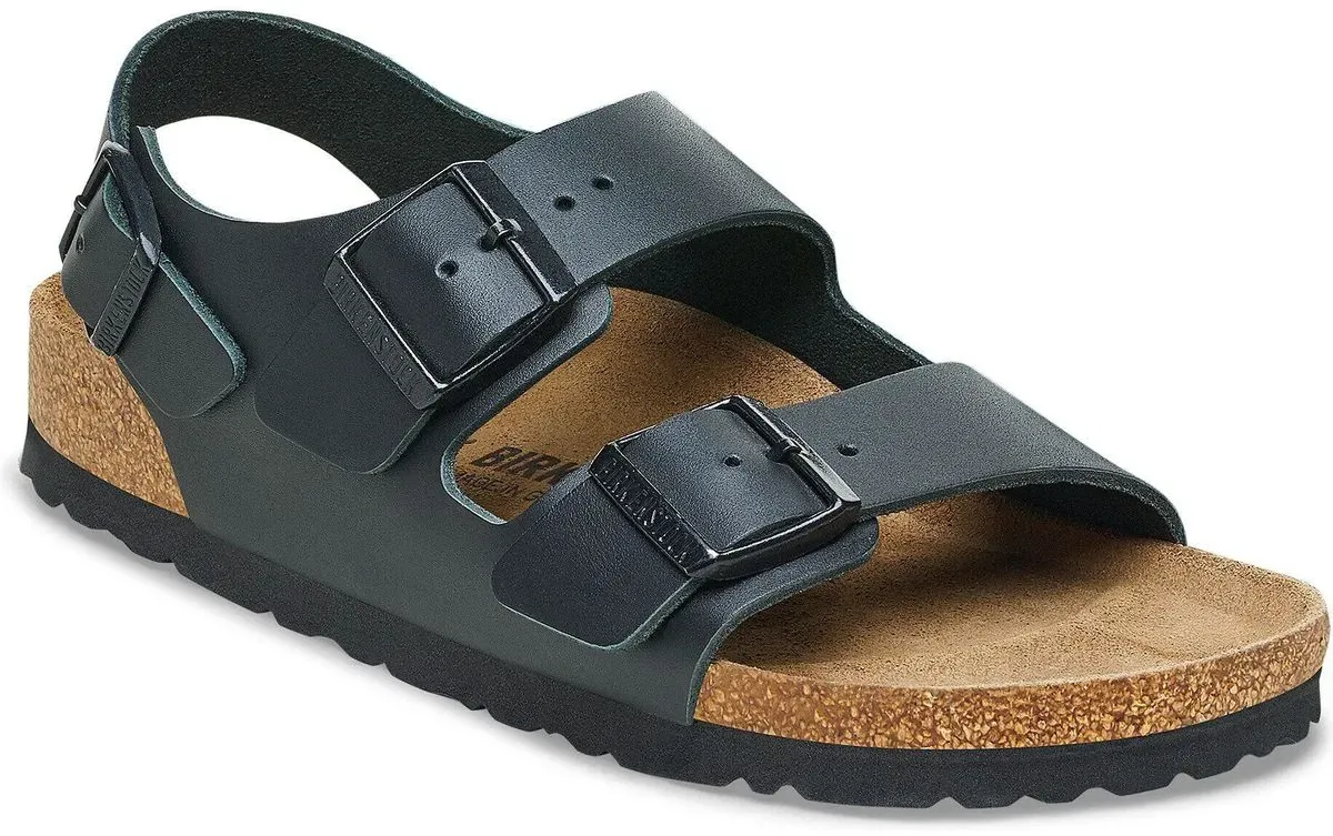 Birkenstock Milano Natural Leather black (1) Schmal 36