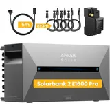powerness - always be powered Anker Solix Solarbank 2 E1600 Pro 3200Wh Balkonkraftwerk Set, mit Smarter Zähler