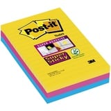 Post-it Post-it® Super Sticky Haftnotizen extrastark 46453SSA farbsortiert 3 Blöcke