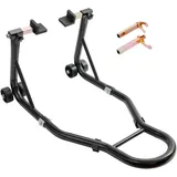 Mophorn - Motorrad-Hinterradständer, 390 kg Kapazität, Schwerlast mit u + l Gabelspulen, Wagenheber für Suzuki, Yamaha, Honda, Kawasaki, Schwarz