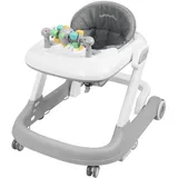 Belfoyer Lauflernhilfe Baby 3in1, Faltbarer Lauflernwagen ab 6 Monate mit höhenverstellbarem Sitz, Musik- & Licht-Aktivitätscenter, Gehfrei Baby mit Rollen & Bremsfunktion-WX35402