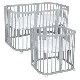 Waldin Babybett Kinderbett mit Matratze,