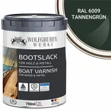 WO-WE Lack Bootslack Schiffslack Parkettlack Yachtlack W400, 0,75-5L, Seidenglänzend, Lösemittelbasis grün