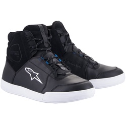 Alpinestars Chrome Drystar Motorradschuhe Schwarz / Weiss / Blau 40