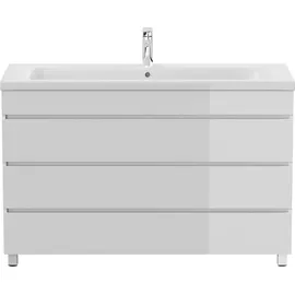 Posseik Waschbecken mit Unterschrank FELLINI 120 weiß glanz 120,0 x 46,0 x 83,5 cm