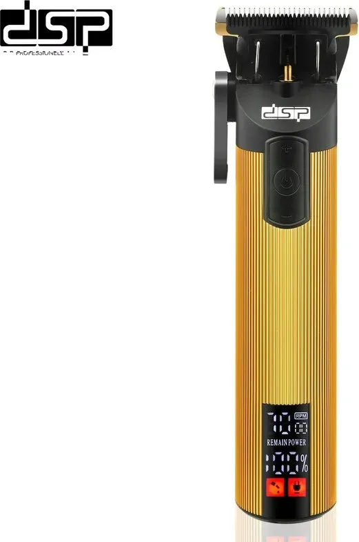 DSP Professioneller Haartrimmer für Herren, Modell 90478, kabelloser Haartrimmer mit digitalem Display, 5 W leistungsstarker Motor, 2000 mAh Akku (Laufzeit: 180 Min., Ladezeit: 3 Std.)