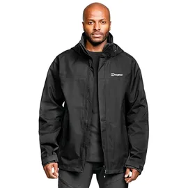 Berghaus Herren Rg Alpha 2.0 Jacke, Extra Atmungsaktiver, Strapazierfähiger, Leichter Mantel Wasserdichte Shell-Jacke, Schwarz, S