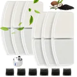 6 Katzenbrunnen Filters : Filter für Katzenbrunnen, Katzen Trinkbrunnen Filter, Filter Trinkbrunnen Katzen, Entfernung von Verunreinigungen, 6 Aktivkohlefilters + 6 Schaumstofffilters