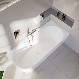 Evineo ineo7 Eckbadewanne 180 x 80 cm (BE4048WH)