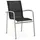 barths Khartum Stapelsessel 56 x 62 x 88 cm silber/schwarz