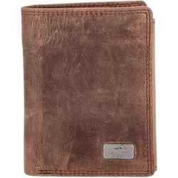 The Skandinavian Brand Herren Lederbörse hoch klein Hunter  tan