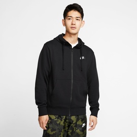 Nike Sportswear Club French Terry Kapuzenjacke black/white XXL