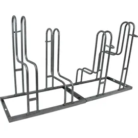 Trutzholm Fahrradständer für 4 Fahrräder höhenversetzt 140 x 75,5 cm Stahl