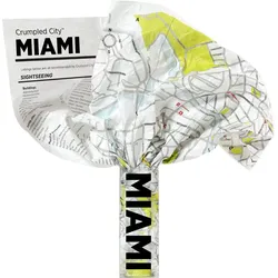 Crumpled City Landkarte Miami