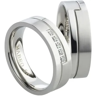 Mabro Partnerringe Verlobungsringe AB1772/1773 Edelstahl