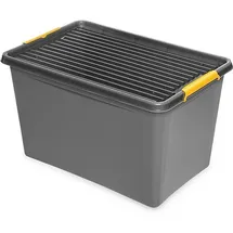 Kreher Aufbewahrungsbox Solid Box 60 l 1-tlg. grau