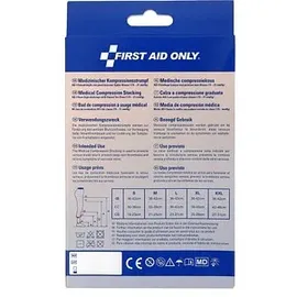 First Aid Only Kompressionsstrümpfe kniehoch schwarz Größe XL 1 St.