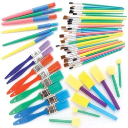 Vorteilspackung mit Pinseln  (pro Set 50) Bastelmaterial