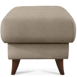 Konsimo Hocker Gustavo Kunststoff 53 x 49 x 53 cm Beige/Braun
