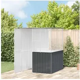 vidaXL Vogelkäfig Anthrazit 215 x 78 x 200 cm grau
