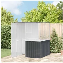 vidaXL Vogelkäfig Anthrazit 215 x 78 x 200 cm grau