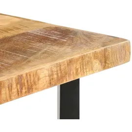 vidaXL Bartisch 120 x 58 x 107 cm Raues Mangoholz Braun