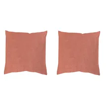 HOME WOHNIDEEN ELMER 2ER PACK MIT FÜLLUNG 40 x 40 cm Rosa