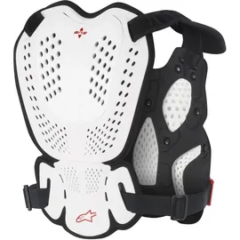 Alpinestars Brustpanzer A-1 M-L Weiß / Schwarz / Rot