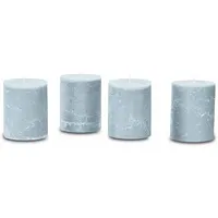 Loberon Mirabeau Stumpenkerze 4 St. graublau
