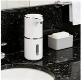 MODFU Seifenspender Flüssigseifenspender Sensor Seifenspender, (mit 4 Modus 380ml Kapazität USB-C-Aufladung, 1-tlg., Infrarot-Sensor Wiederaufladbar Wand- und Tischmontage berührungslos), Wasserdichtes Design ideal für Bad Toilette Küche Büro Hotel usw weiß