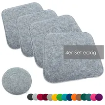 heimtexland Sitzkissen 35 x 35 cm grau 4-tlg.