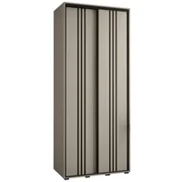 Abiks möbel MÖBEL Kryspol Schwebetürenschrank, Kaschmir, Metall, Nachbildung, 6