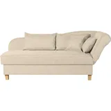 Max Winzer Recamiere mit Armteil rechts klappbar beige