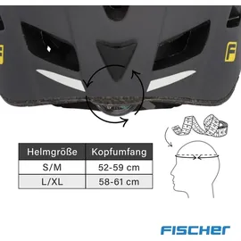 Fischer Urban Levin 52-59 cm grau/schwarz