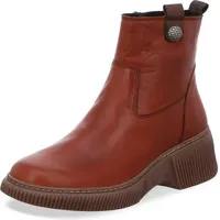 Gemini Damen Stiefelette Leder Niete Keilabsatz lose Einlagen 033609-02, Größe:37 EU