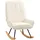 Homcom Schaukelstuhl mit Sherpa-Vlies 95 x 97 x 63 cm Cremeweiß