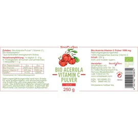 sinoplasan gmbh Bio Acerola Vitamin C Pulver 250 g