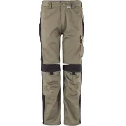 PKA® Bundhose BESTWORK NEW, khaki/schwarz BWBH , 1 Stück, Größe: 25