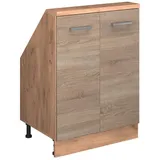 Vicco Dachschrägenschrank Rion, Sonoma/Goldkraft Eiche, mit 2 Türen platzsparend für Dachschrägen