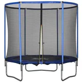Homcom Trampolin 244 cm inkl. Sicherheitsnetz blau/schwarz