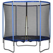 Homcom Trampolin 244 cm inkl. Sicherheitsnetz blau/schwarz