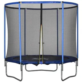 Homcom Trampolin 244 cm inkl. Sicherheitsnetz blau/schwarz