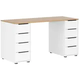 Proregal Schreibtisch Kangaroo Eiche / Weiß