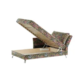 Nehl Liege Easy Velours 220 x 80 x 116 cm Mehrfarbig mit Kopfteil